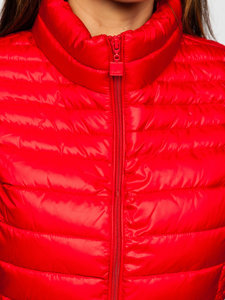 Women's Quilted Gilet Red Bolf B2705