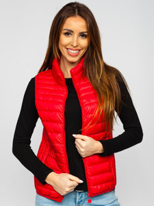 Women's Quilted Gilet Red Bolf B2705