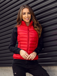 Women's Quilted Gilet Red Bolf B2705A