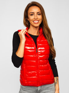 Women's Quilted Gilet Red Bolf R0107A