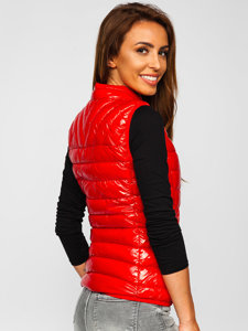 Women's Quilted Gilet Red Bolf R0107A