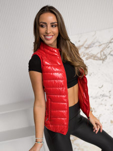 Women's Quilted Gilet Red Bolf R0107A