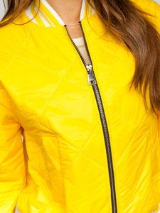 Women's Quilted Lightweight Bomber Jacket Yellow Bolf 82556