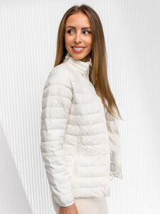 Women's Quilted Lightweight Jacket Beige Bolf 1141