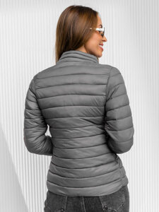 Women's Quilted Lightweight Jacket Grey Bolf 1141