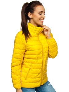 Women's Quilted Lightweight Jacket Light Yellow Bolf 20311