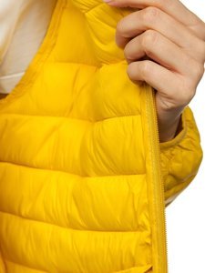 Women's Quilted Lightweight Jacket Light Yellow Bolf 20311