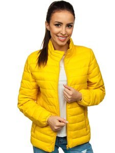 Women's Quilted Lightweight Jacket Light Yellow Bolf 20311