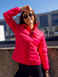 Women's Quilted Lightweight Jacket Pink Bolf 20311