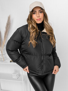 Women's Quilted Winter Jacket Black Bolf 5M3115