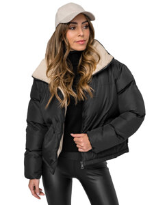 Women's Quilted Winter Jacket Black Bolf 5M3115