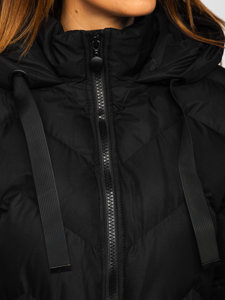 Women's Quilted Winter Jacket Black Bolf 5M739