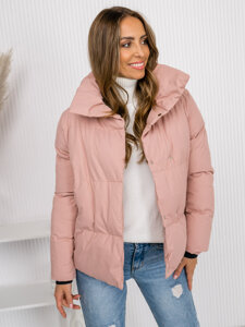 Women's Quilted Winter Jacket Pink Bolf 23062