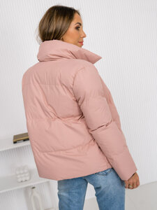 Women's Quilted Winter Jacket Pink Bolf 23062