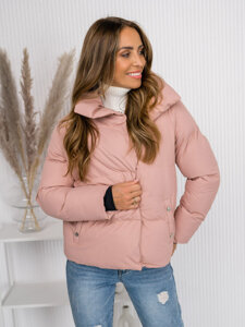 Women's Quilted Winter Jacket Pink Bolf 23062