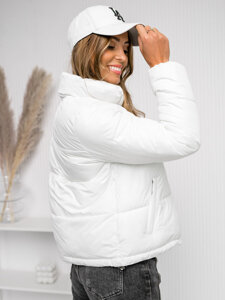 Women's Quilted Winter Jacket White Bolf 16M9107