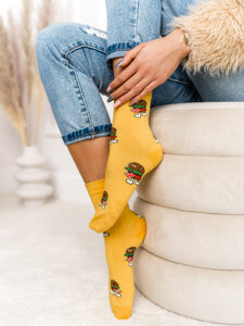 Women's Socks Yellow Bolf WQ7625-5