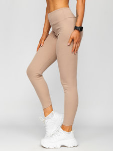 Women's Striped Leggings Cappuccino Bolf 020