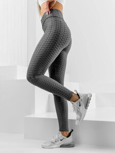 Women's Striped Leggings Graphite Bolf HL157