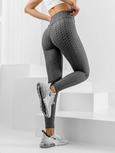 Women's Striped Leggings Graphite Bolf HL157