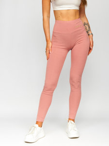 Women's Striped Leggings Pink Bolf W7501