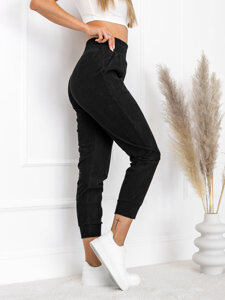 Women’s Striped Sweatpants Black Bolf W7855