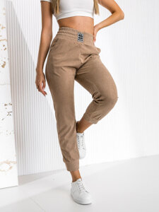 Women’s Striped Sweatpants Brown Bolf W7858