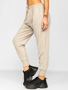 Women's Sweatpants Beige Bolf 0011