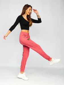 Women's Sweatpants Pink Bolf AF316NM