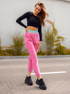 Women's Sweatpants Pink Bolf H1007