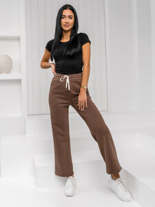 Women’s Sweatpants Wide Leg Chocolate Bolf W5213