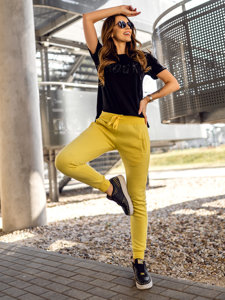 Women's Sweatpants Yellow Bolf CK-01-28B