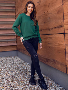 Women's Sweatshirt Green Bolf W01