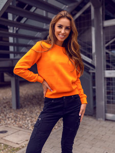 Women's Sweatshirt Orange Bolf W01