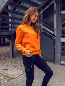 Women's Sweatshirt Orange Bolf W01