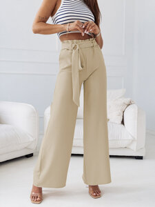 Women’s Textile Pants Beige Bolf 8265