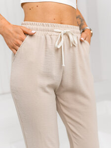 Women’s Textile Pants Beige Bolf W7920