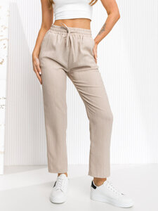 Women’s Textile Pants Beige Bolf W7962