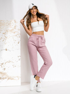 Women’s Textile Pants Pink Bolf W7962