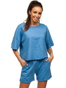 Women's Tracksuit Sky Blue Bolf 6256