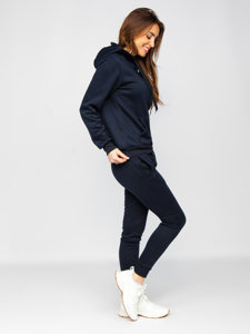 Women's Tracksuit with Hood Navy Blue Bolf 0002