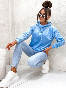 Women’s Velour Hoodie Blue Bolf 8270