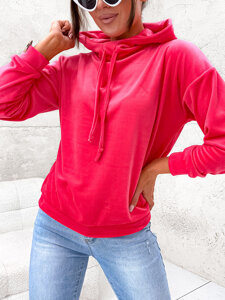 Women’s Velour Hoodie Fuchsia Bolf 8270