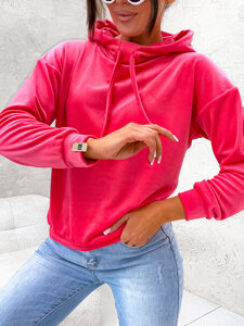 Women’s Velour Hoodie Fuchsia Bolf 8270