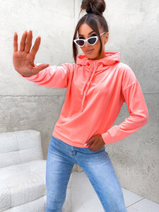 Women’s Velour Hoodie Peach Bolf 8270