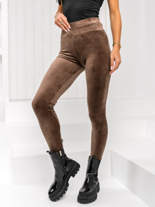 Women’s Velour Leggings Chocolate Bolf W5231