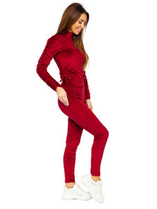 Women's Velour Outfit Claret Bolf 7511