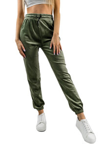 Women's Velour Sweatpants Green Bolf HL241