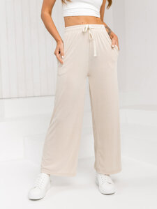 Women’s Wide Leg Pants Beige Bolf W7955