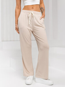 Women’s Wide Leg Pants Beige Bolf W7958